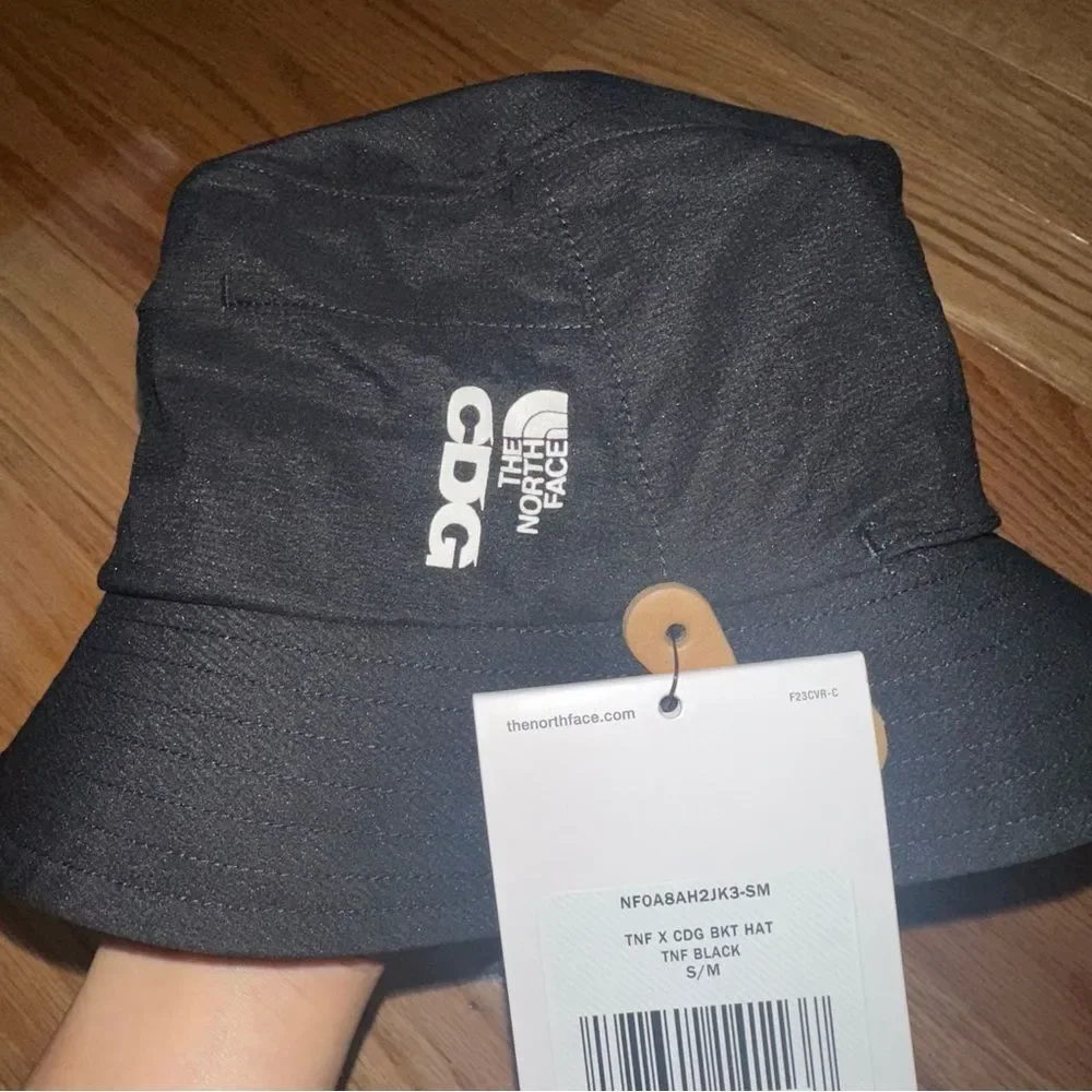 NWT The North Face X CDG Packable Ripstop Adjustable Bucket Hat - Black S/M
